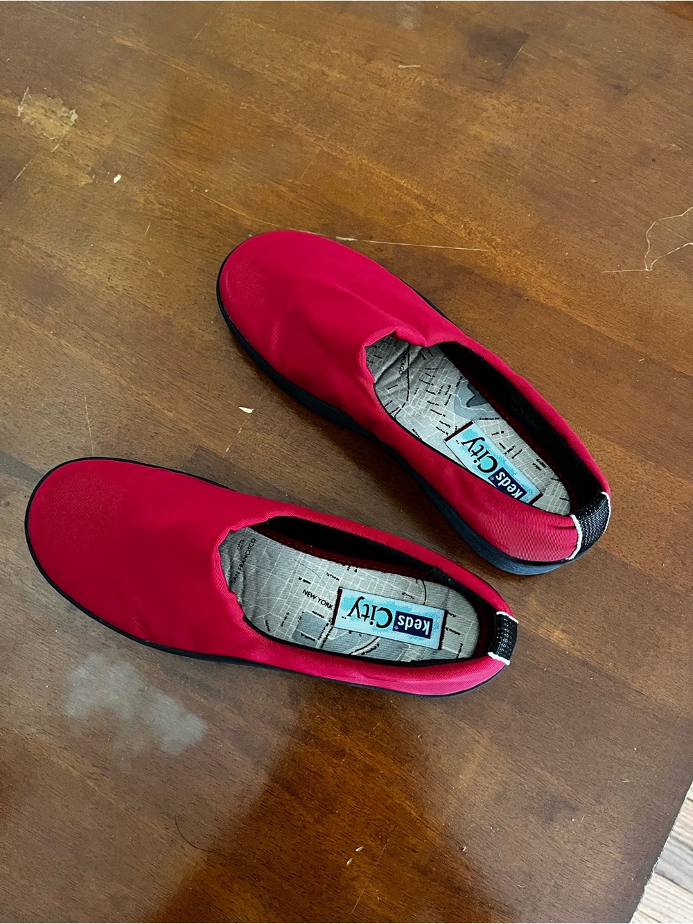 Keds Red Slip-On Flats for Women